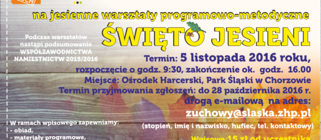 Warsztaty programowo-metodyczne Święto Jesieni