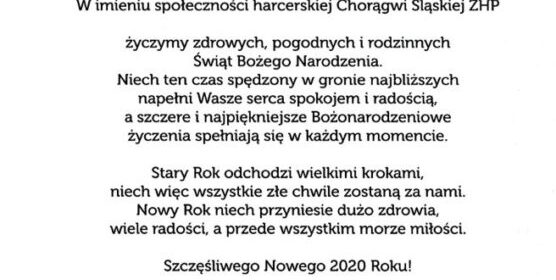 Życzenia z Komendy Chorągwi